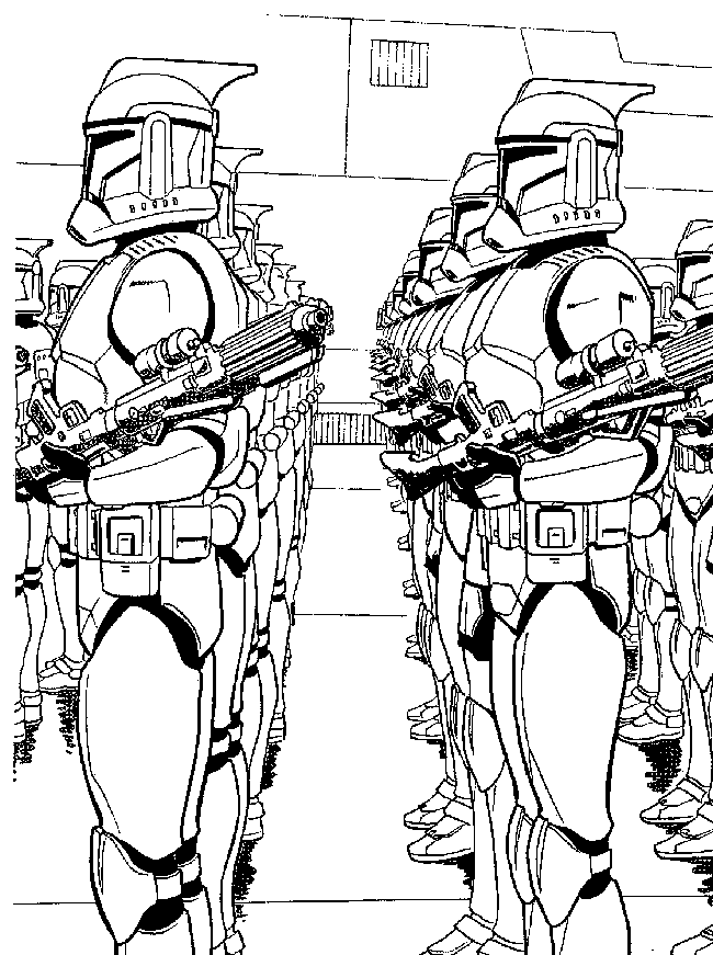 Kidsnfun.com  Coloring page Star wars Attack of the Clones Star wars